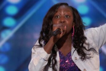 Flau'jae rapping on America's Got Talent