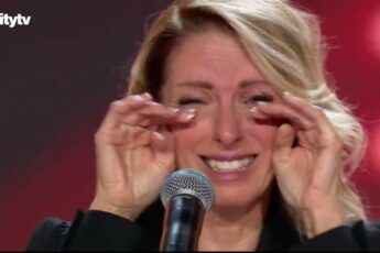 Genevieve Cote after the Golden Buzzer on Canada's Got Talent