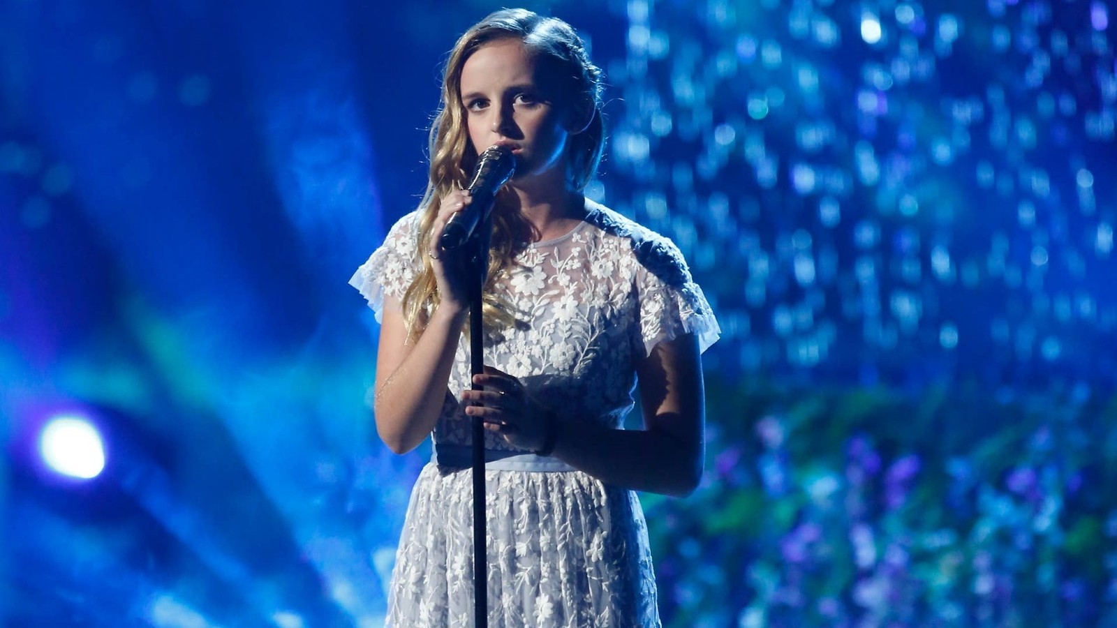Evie Clair singing on America's Got Talent